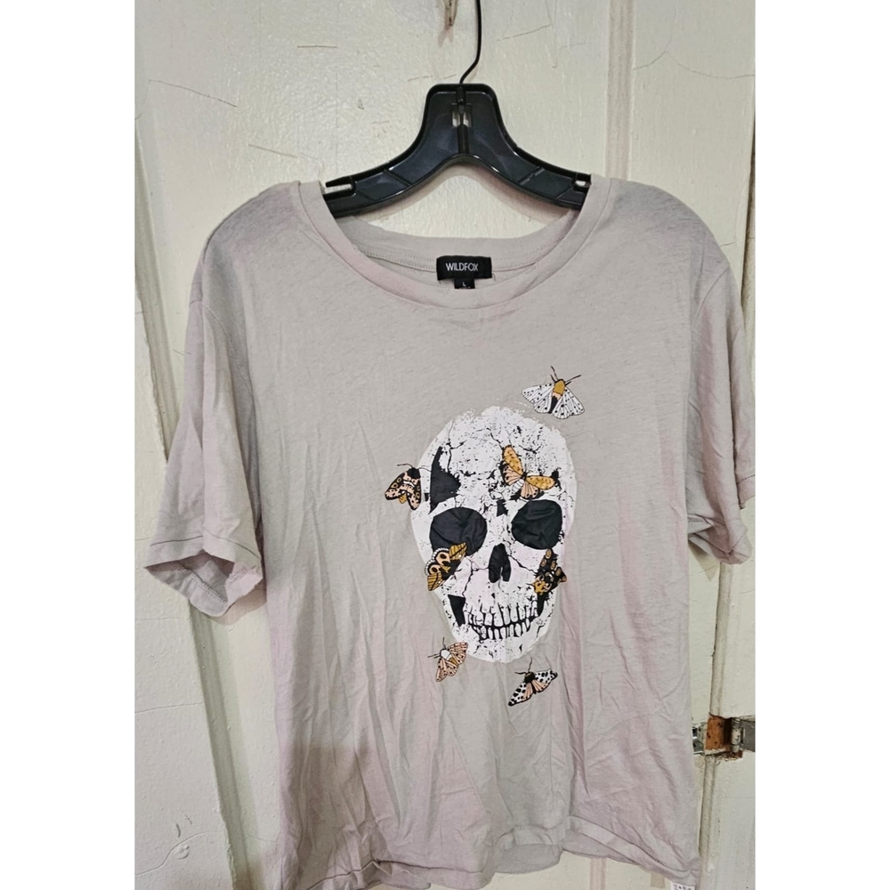 Wildfox Skull Graphic T-Shirt